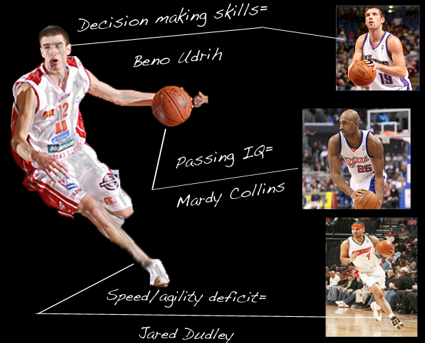 I know what you're thinking: Udrih, Collins, and Dudley are fairly unspectacular. Well, so is our buddy Nando.