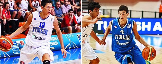 Diego Flaccadori and Federico Mussini, U18 European Championships in Konya